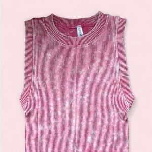 Zenana Ribbed Pink Cropped Tank - New
Without Tags